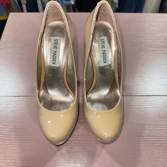 Steve Madden Mila Nude Platform Stiletto Size 6.5 - Picture 2 of 6